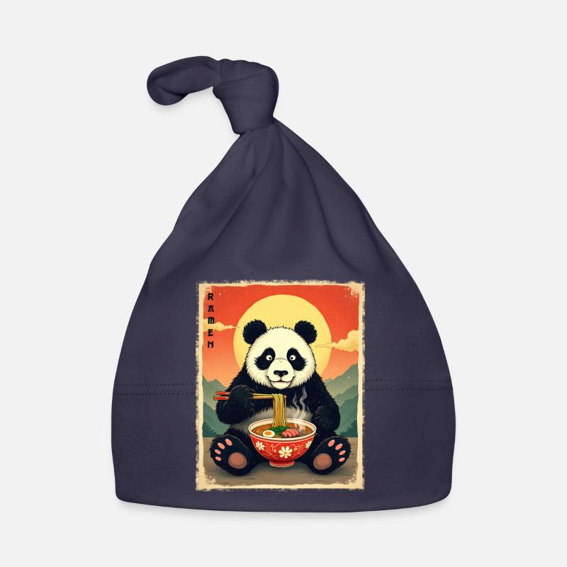Panda Bear Ramen Bonnet bio Bébé