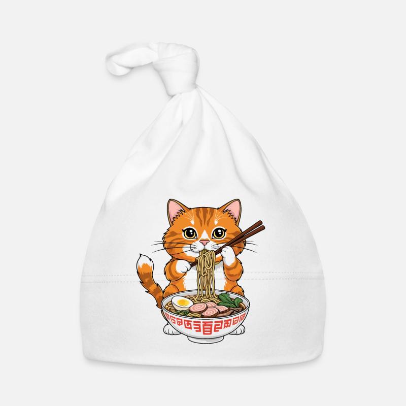 Cat Ramen Baby Bio-Mütze