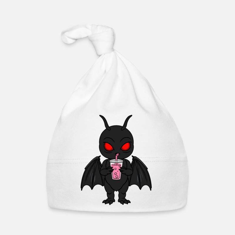 Mothman Bubble Tea - Baby Bio-Mütze - Weiß