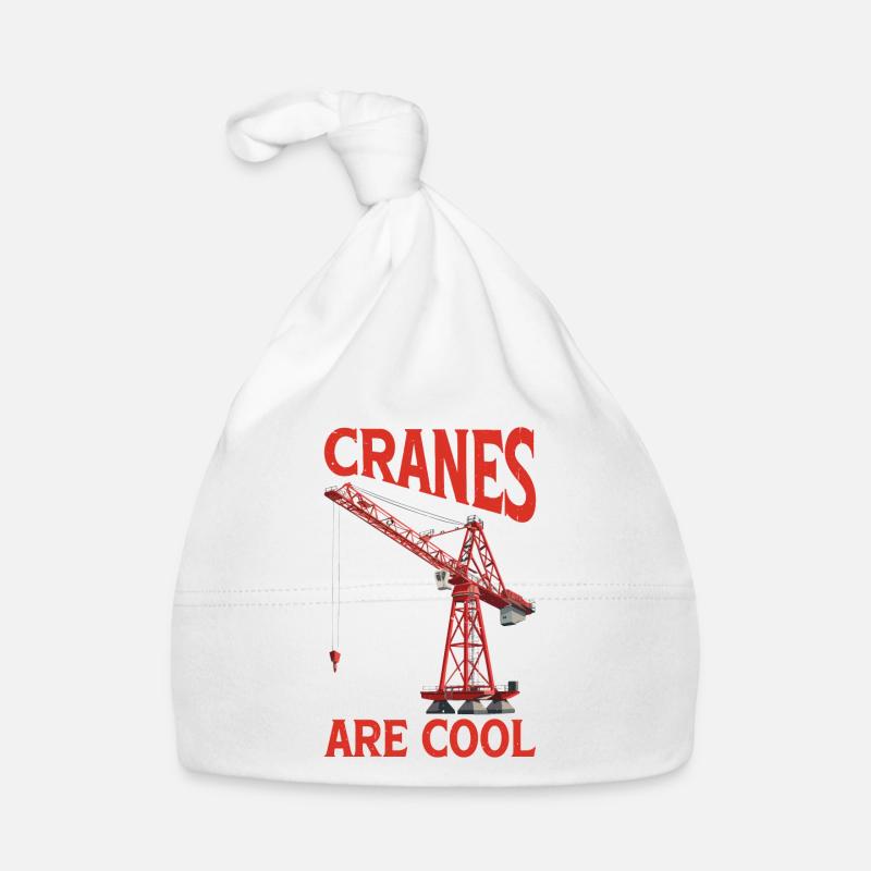 Cranes Are Cool 2 - Baby Bio-Mütze - Weiß