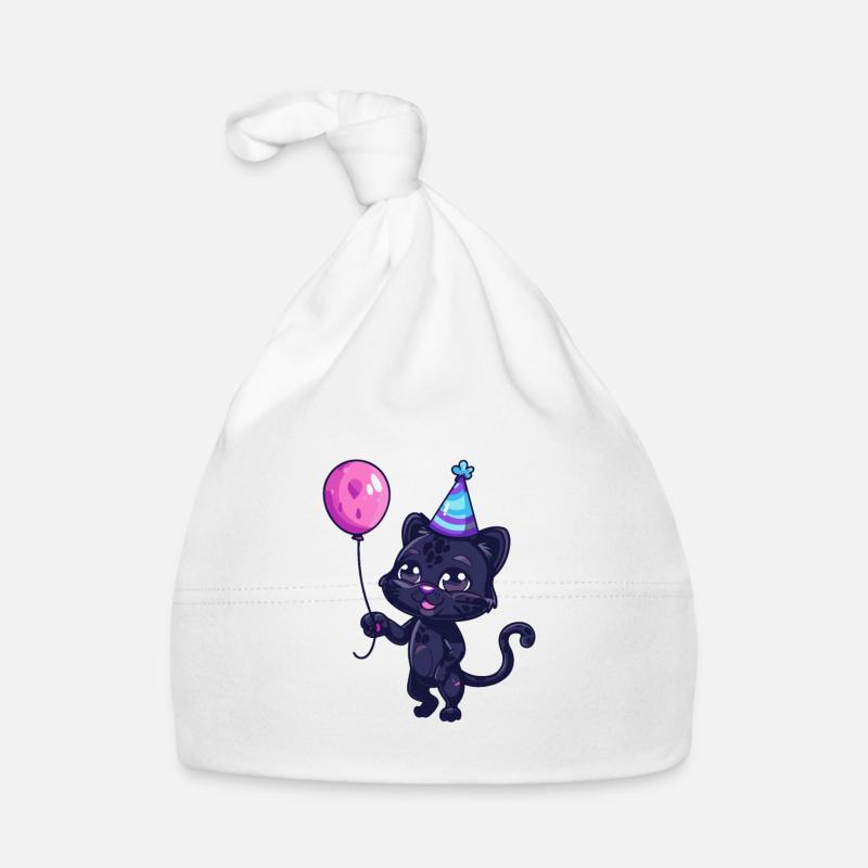 Panthère Anniversaire Bande Dessinée Mignon Bonnet bio Bébé