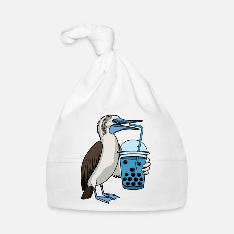 Blue-footed boobies Bubble Tea Organic Baby Cap
