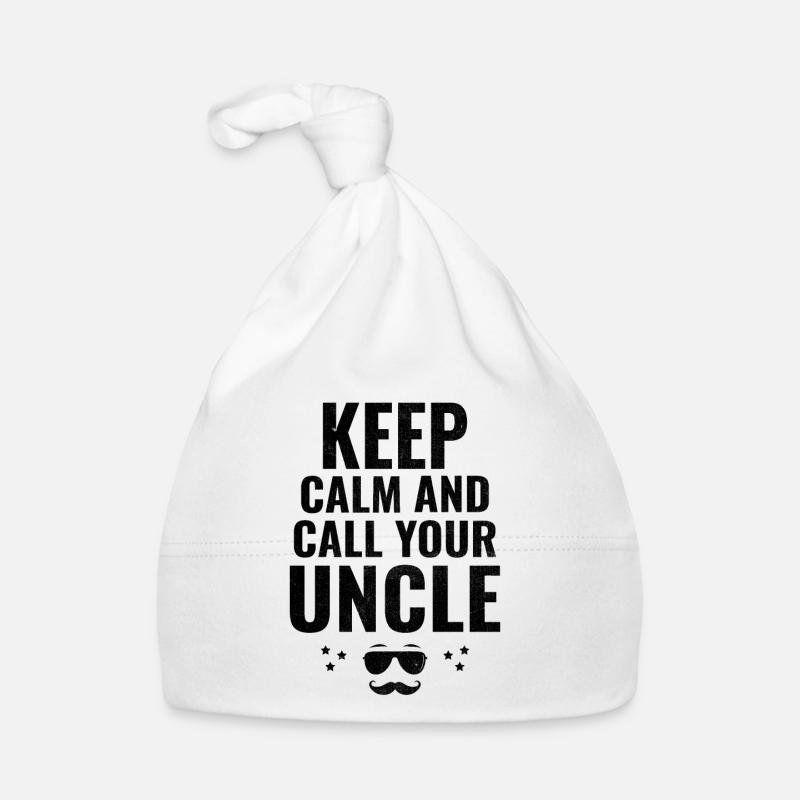 Keep Calm And Call Your Uncle Family Uncles Niece Organic Baby Cap