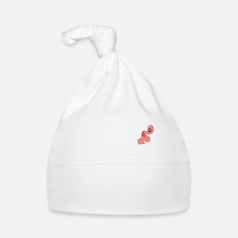 Mignon ver drôle vers de terre vers de terre Bonnet bio Bébé