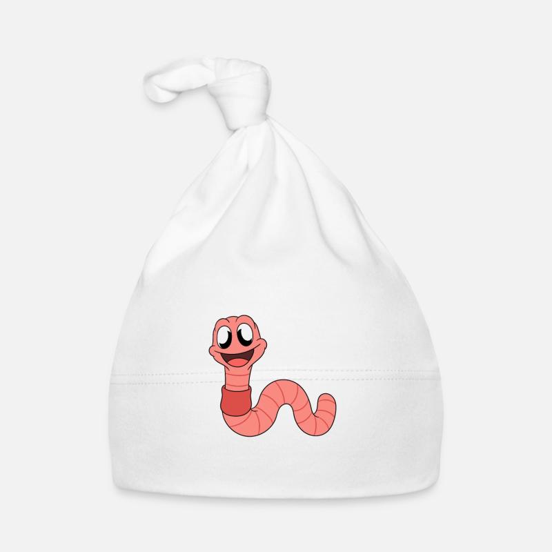 Mignon ver drôle vers de terre vers de terre Bonnet bio Bébé