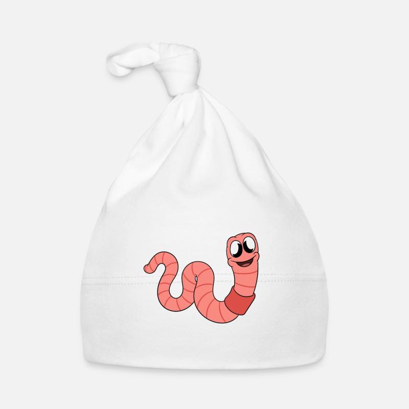 Mignon ver drôle vers de terre vers de terre Bonnet bio Bébé
