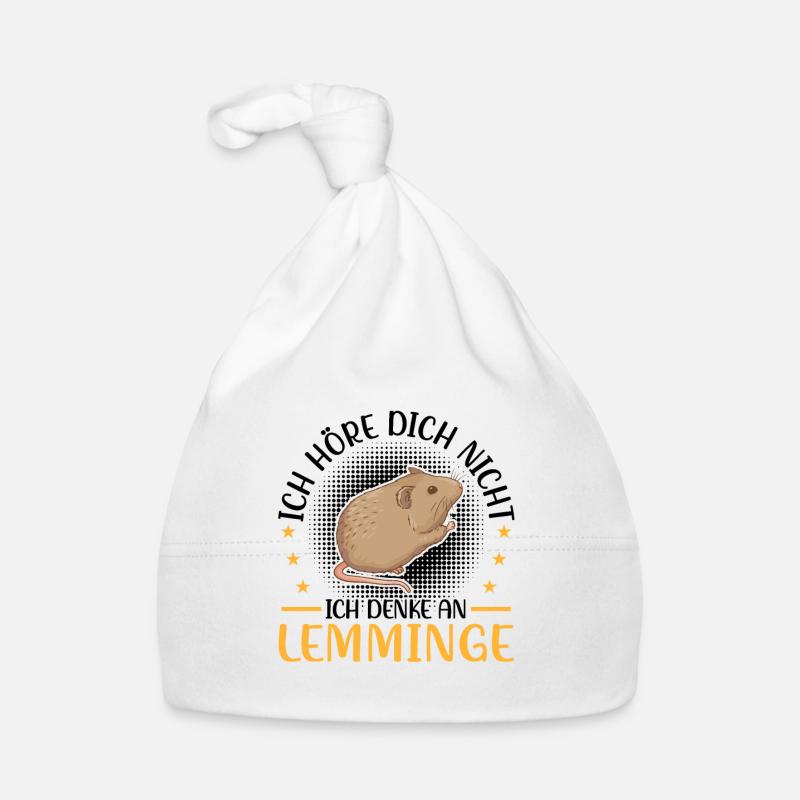 Lemming Vole Think of Lemming Organic Baby Cap