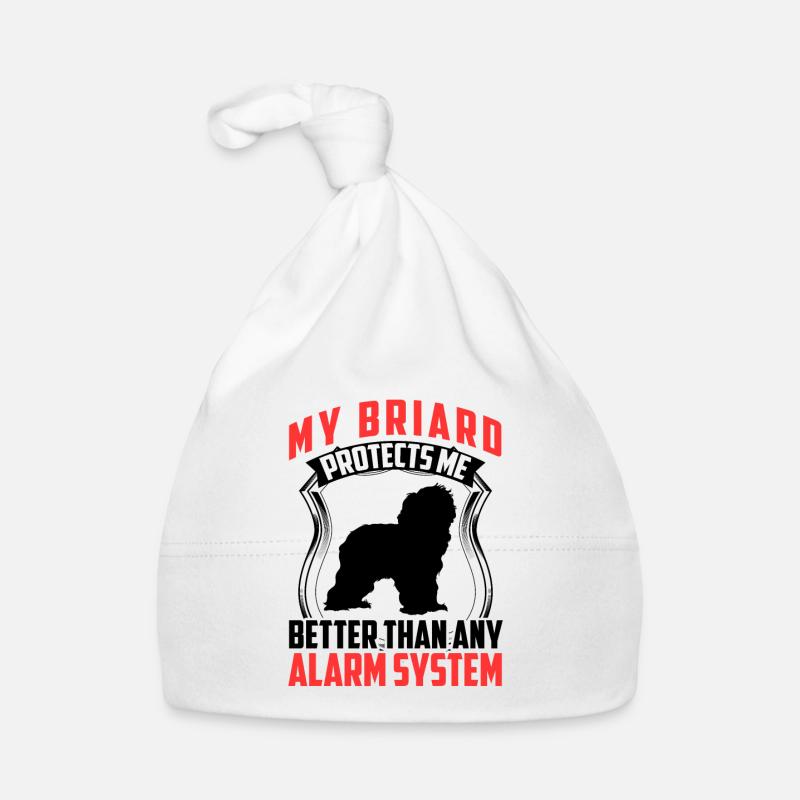 Briard protects me Berger de Brie Organic Baby Cap
