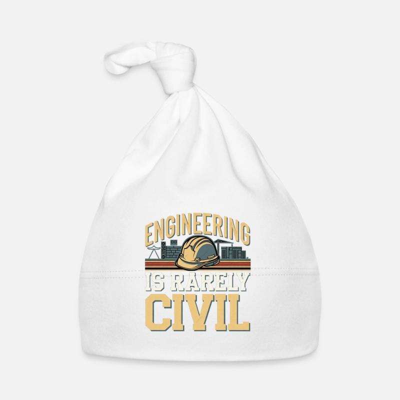 Engineering Is Rarely Civil 7 Baby Bio-Mütze