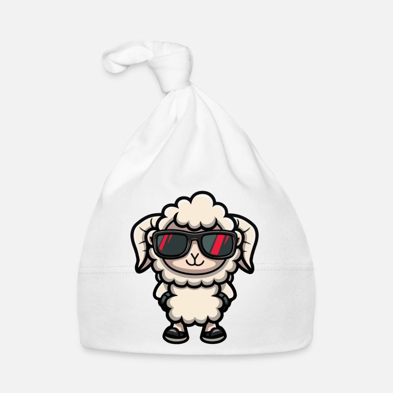 Sheep Comic Cool Organic Baby Cap