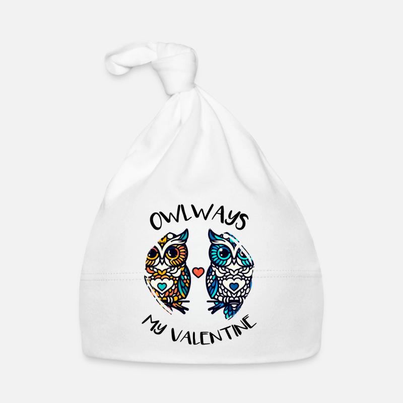 Owlways my Valentine Eule Baby Bio-Mütze