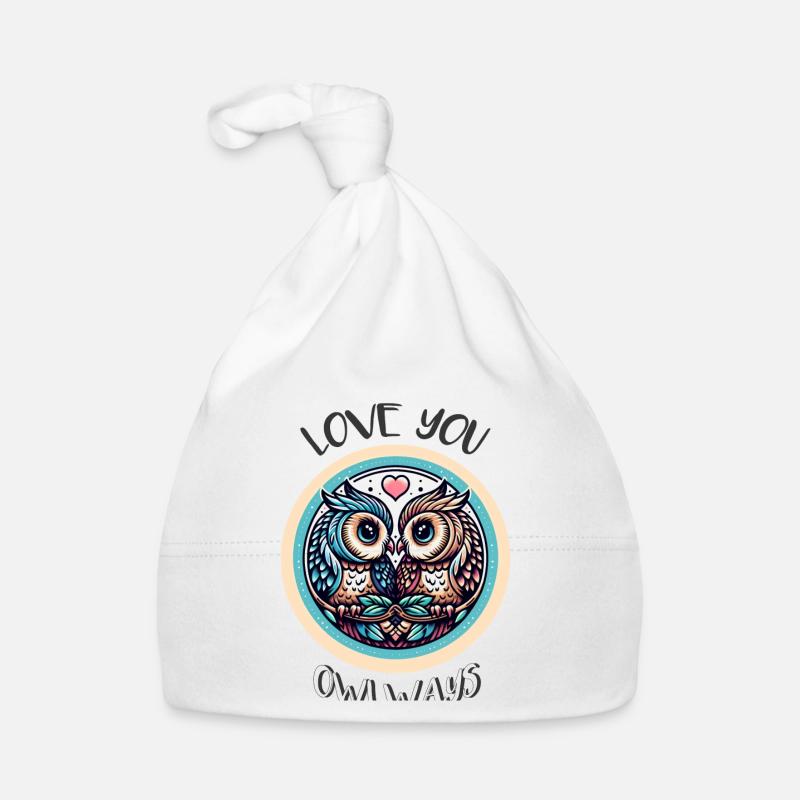 Owlways my Valentine Eule Baby Bio-Mütze