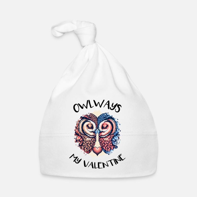 Owlways my Valentine Eule Baby Bio-Mütze