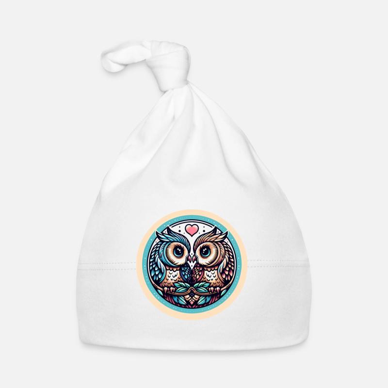 Owlways my Valentine Eule Baby Bio-Mütze