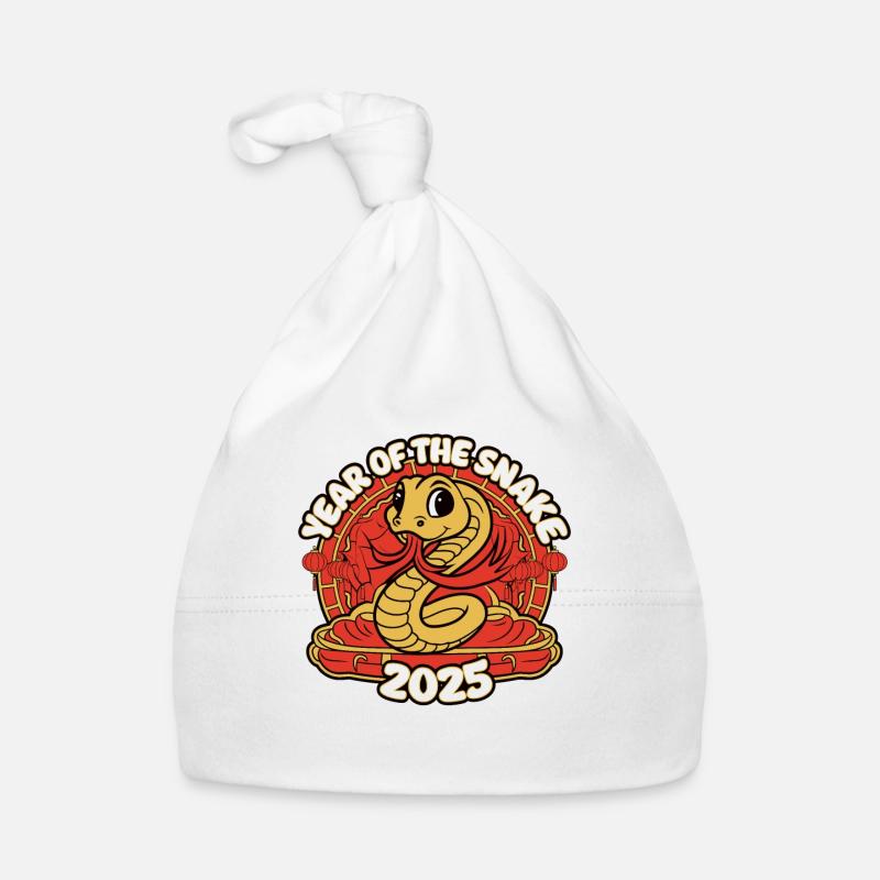 Année Chinoise 2025 Année du Serpent Bonnet bio Bébé