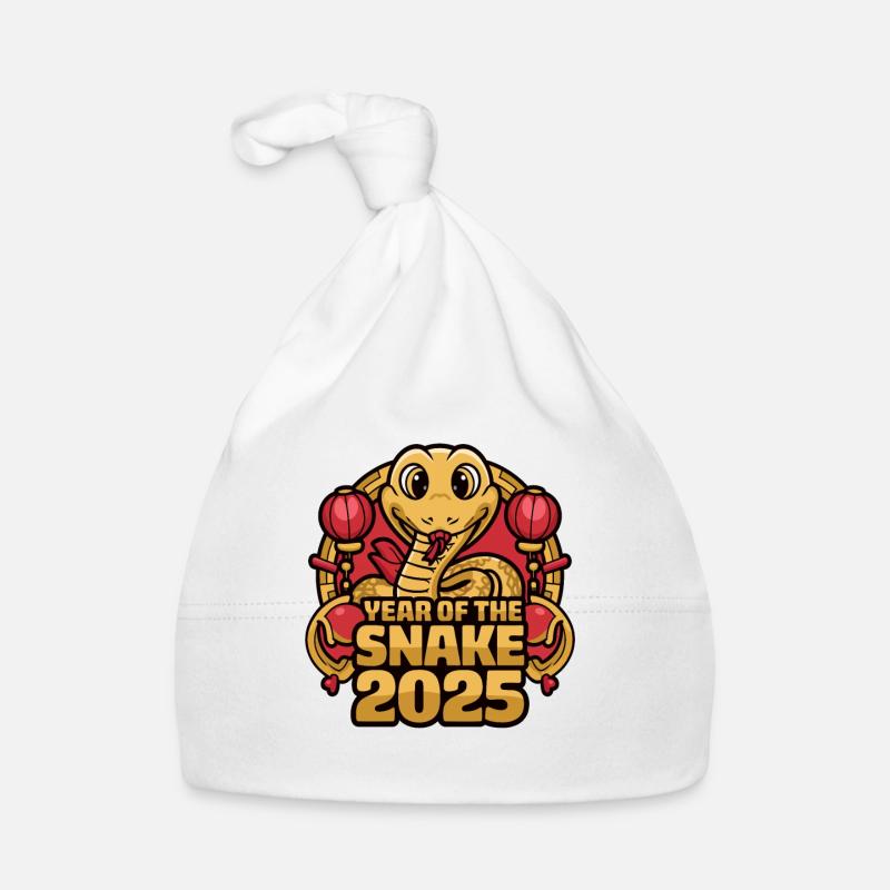 Année Chinoise 2025 Année du Serpent Bonnet bio Bébé