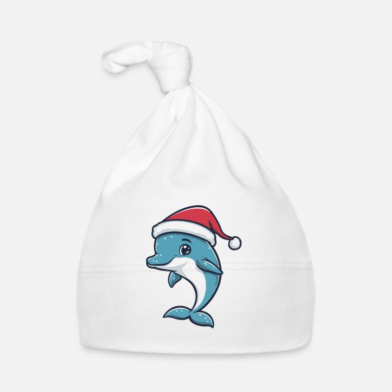 Delfin Weihnachten Baby Bio-Mütze