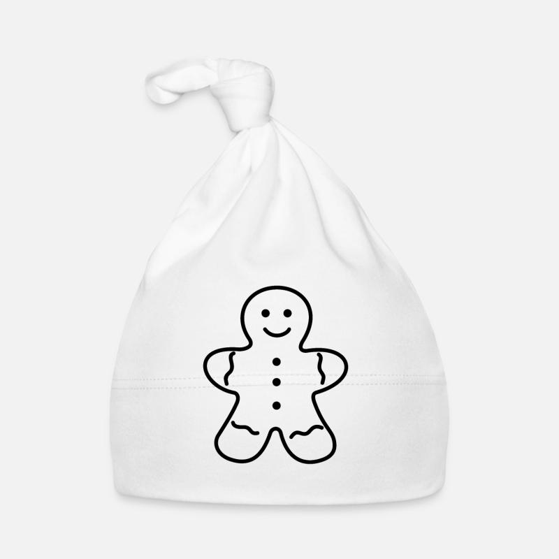 Gingerbread Man, Gingerbread Snacking Organic Baby Cap