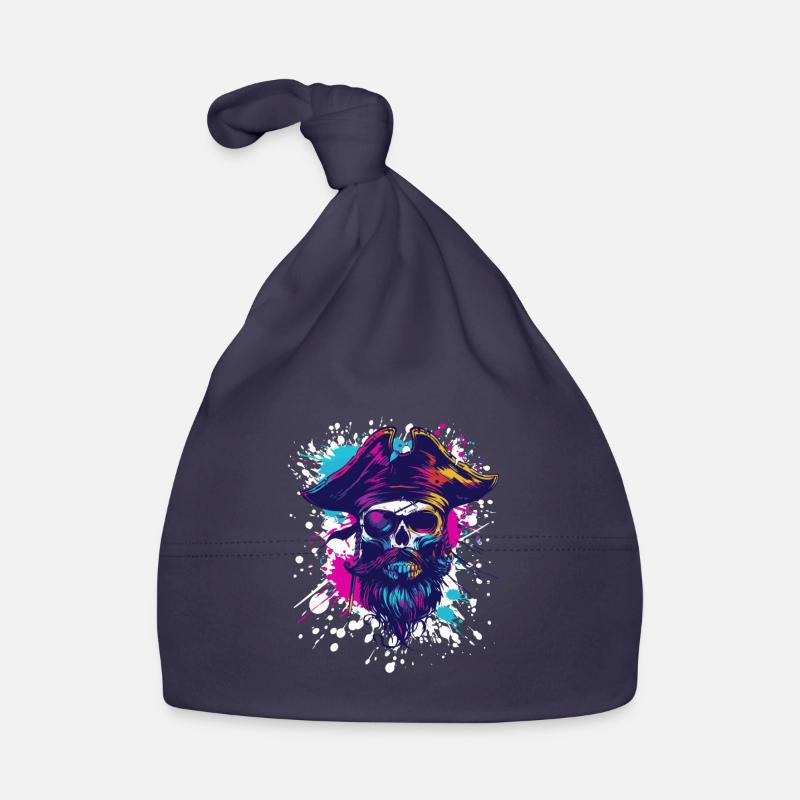 Pirate Skull Organic Baby Cap