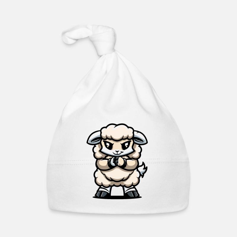 Sheep Comic Organic Baby Cap