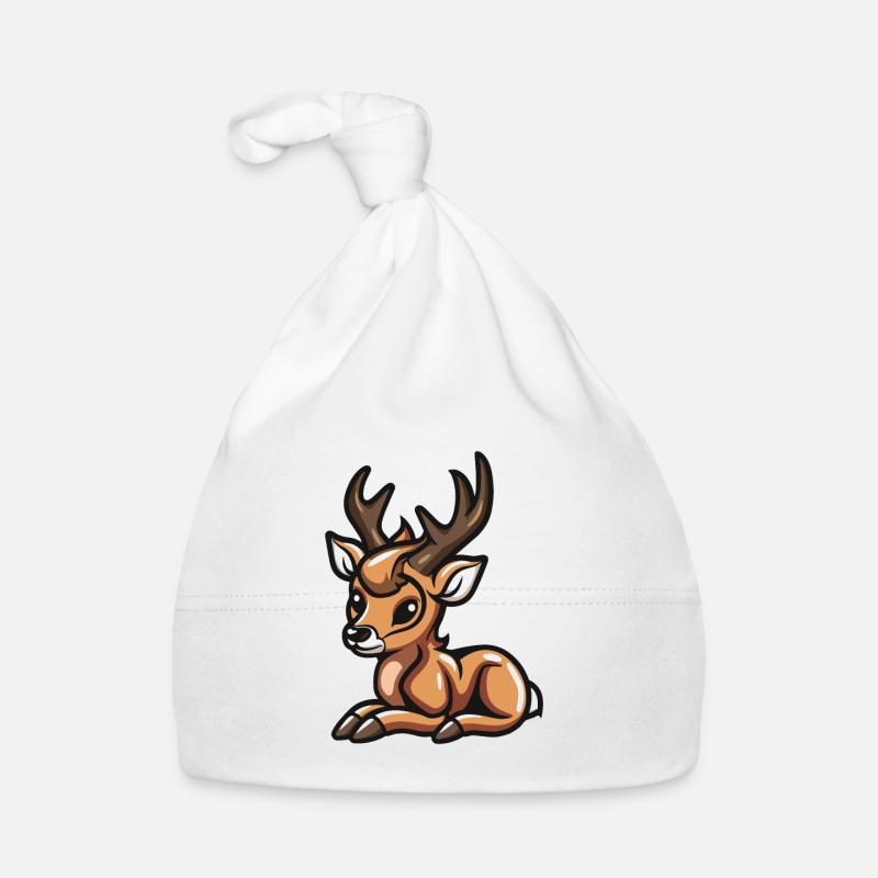 Deer Comic Organic Baby Cap