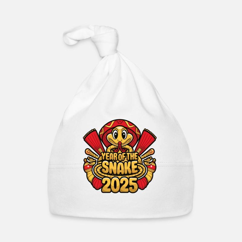 Année Chinoise 2025 Année du Serpent Bonnet bio Bébé
