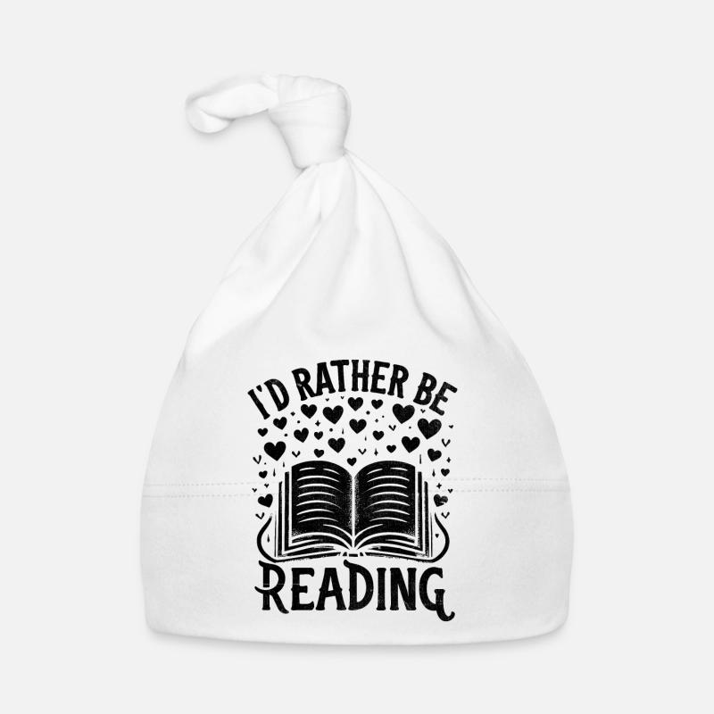 Ich lese lieber Bücher Buch Bücherwurm Baby Bio-Mütze
