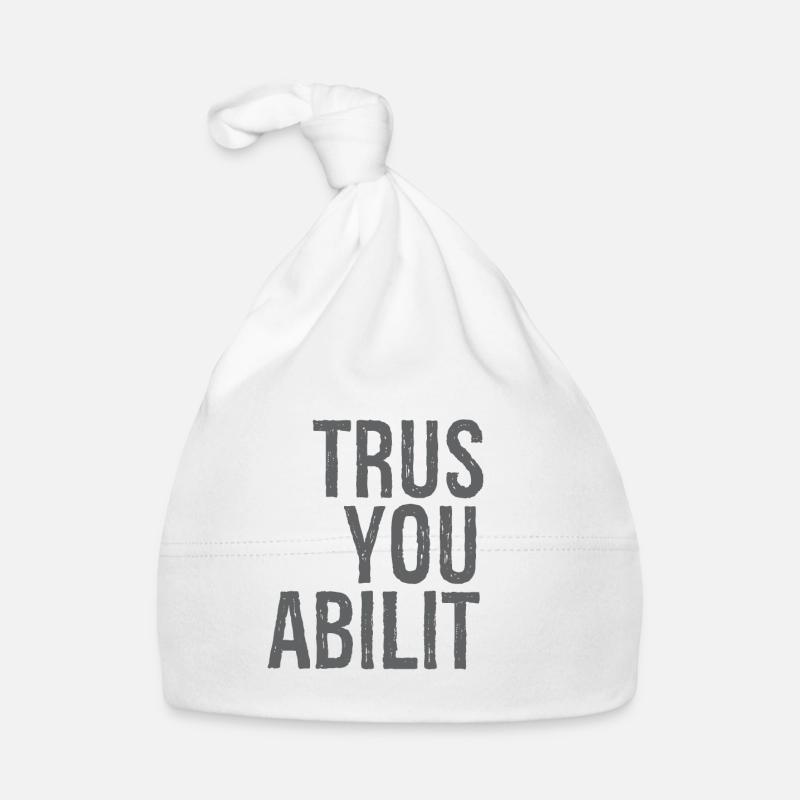 trust your ability Organic Baby Cap