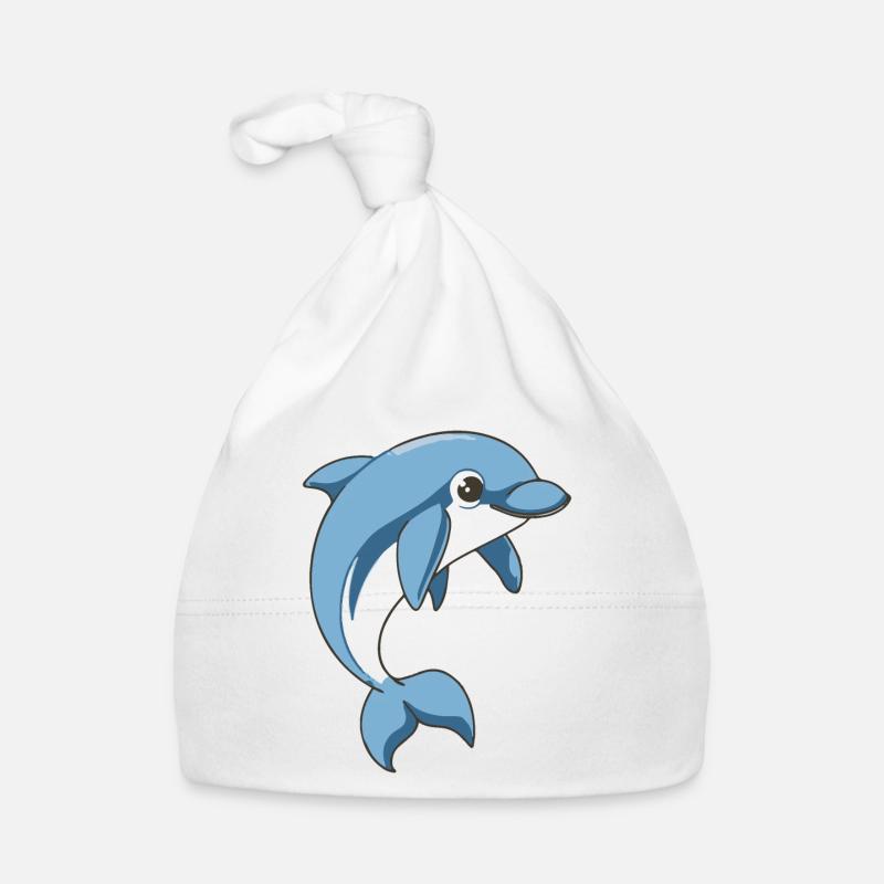 DOLPHINS Organic Baby Cap