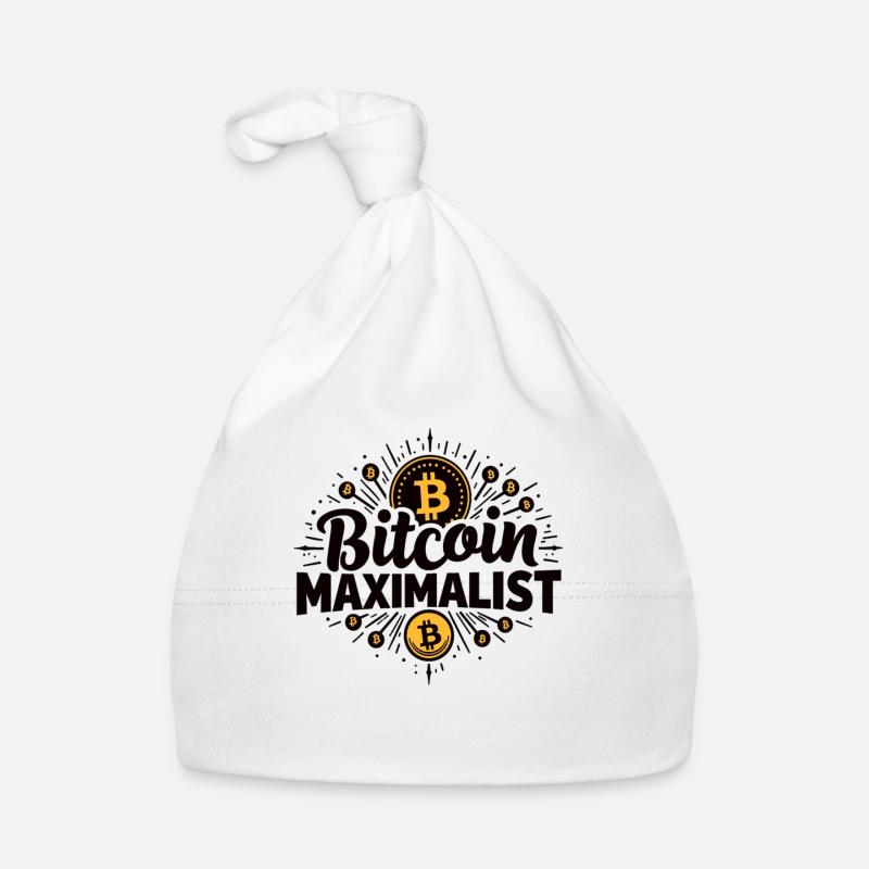 Bitcoin Maximalist - Design crypto élégant Bonnet bio Bébé