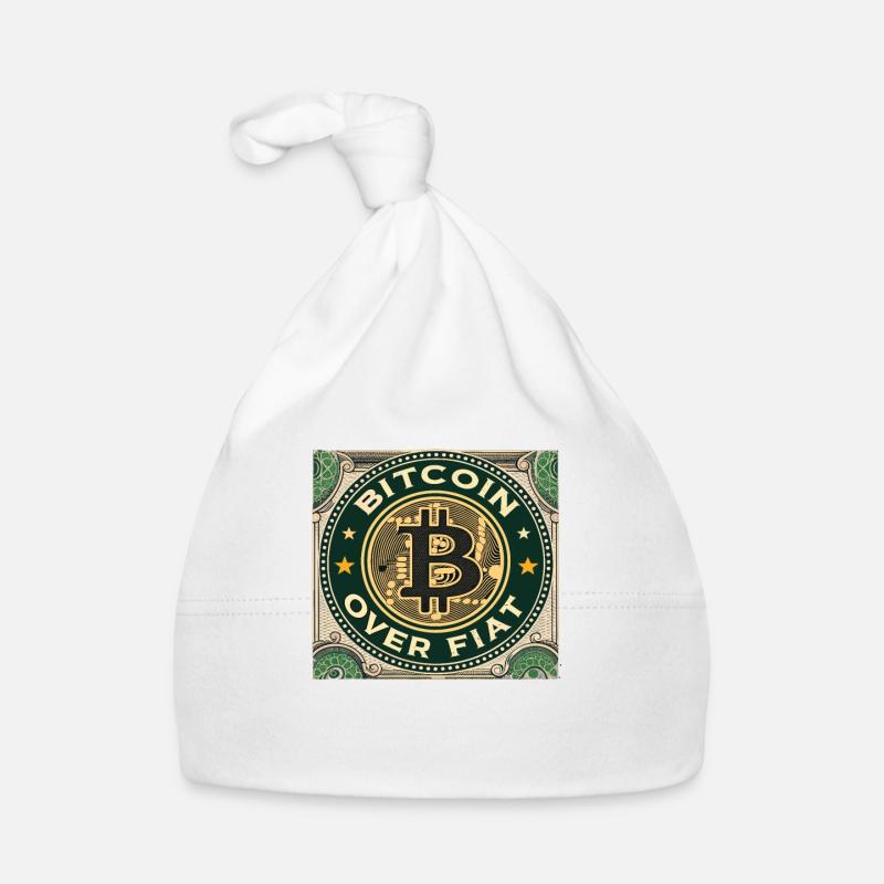 Bitcoin Over – Conception de crypto-monnaies pour les passionnés Bonnet bio Bébé