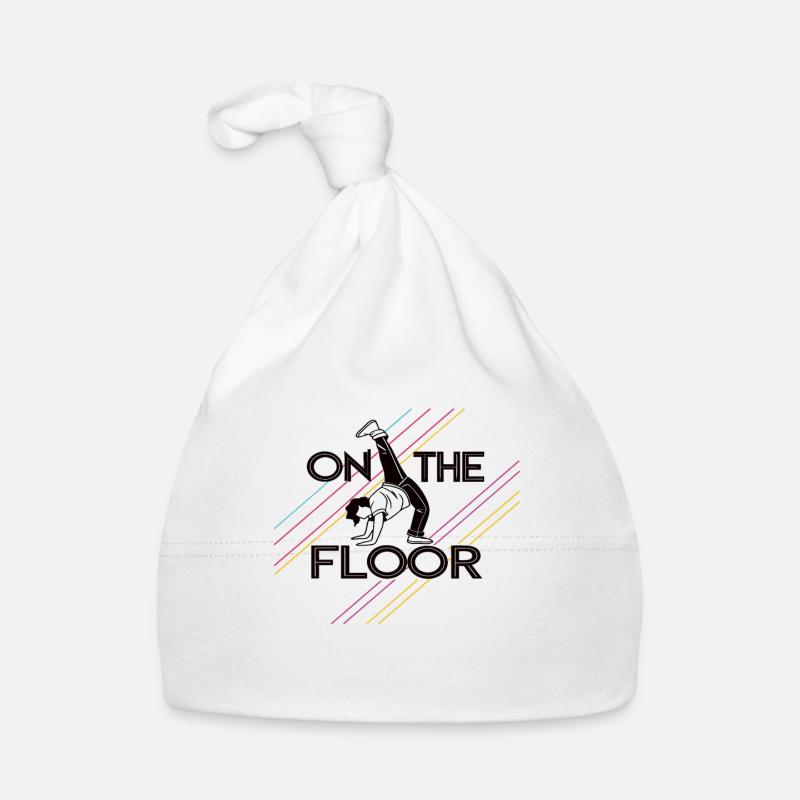 On The Floor – Cooles Breakdance Design Baby Bio-Mütze