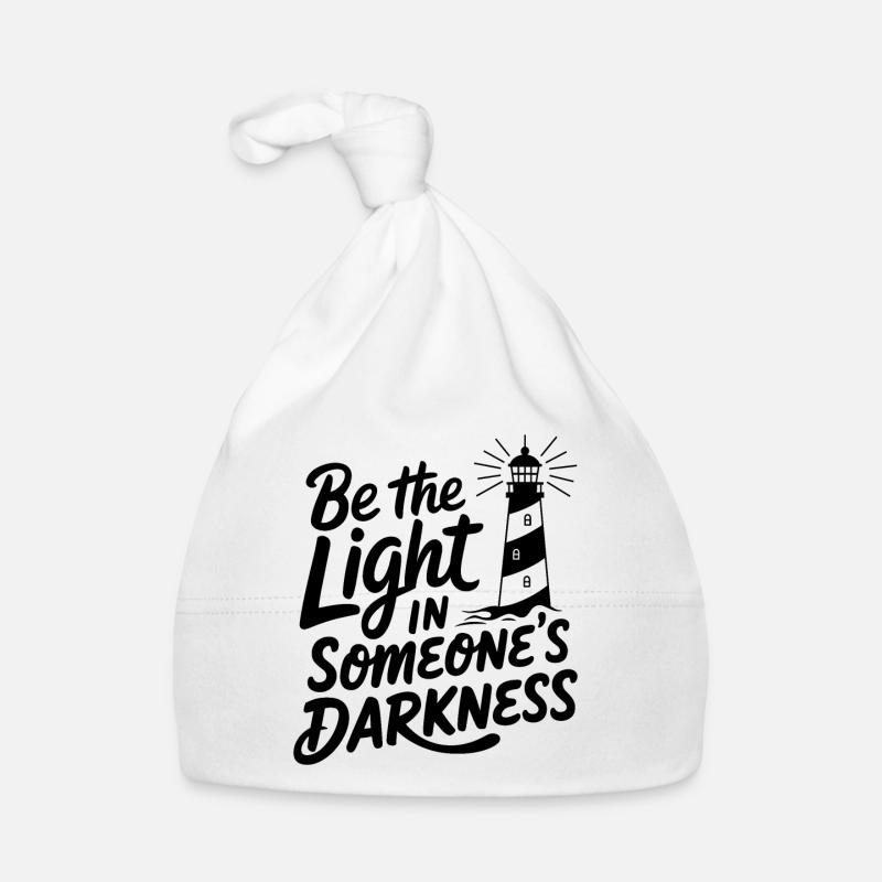 Lighthouse Motivational Saying - Positive Thinking Organic Baby Cap