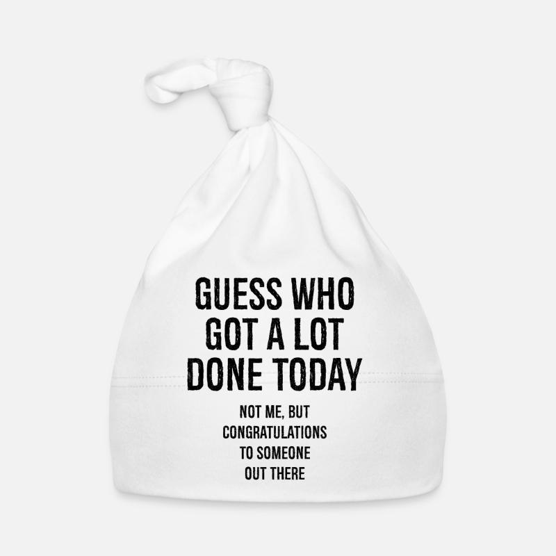 guess who got a lot done today Baby Bio-Mütze