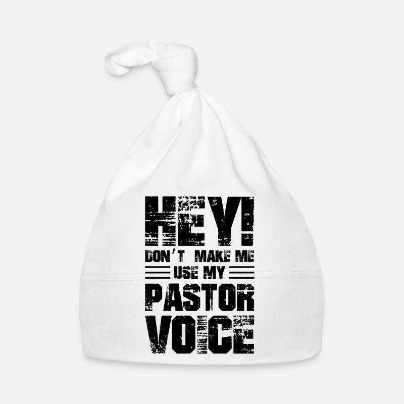 hey don't make me use my pastor voice Baby Bio-Mütze
