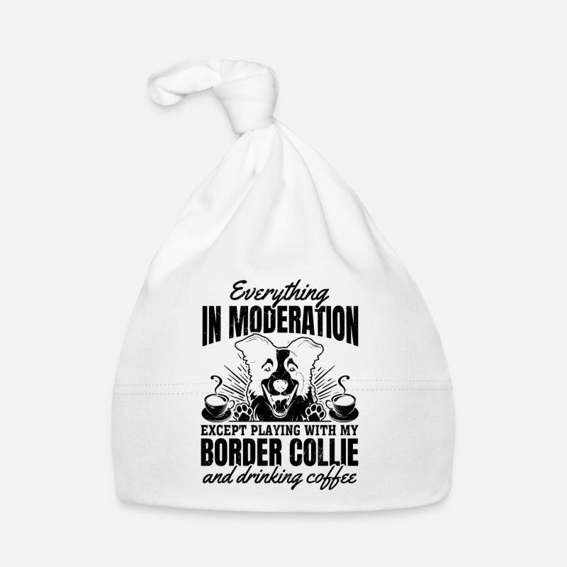 Citations Border Collie Border Collie Lover - Bonnet bio Bébé - blanc