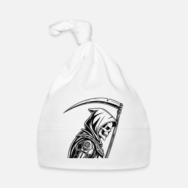 FUTURISTIC GRIM REAPER Organic Baby Cap