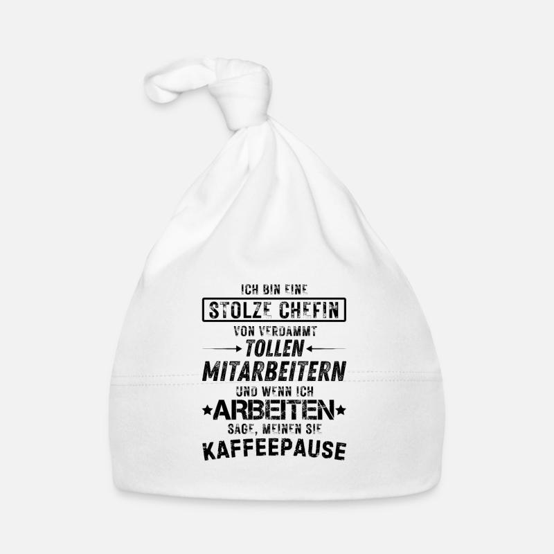 Stolze Chefin Von Verdammt Tollen Mitarbeitern Baby Bio-Mütze