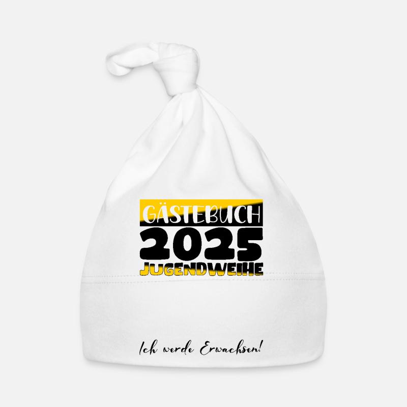 Jugendweihe 2025 Gästebuch Geschenk Mädchen Jungen Baby Bio-Mütze