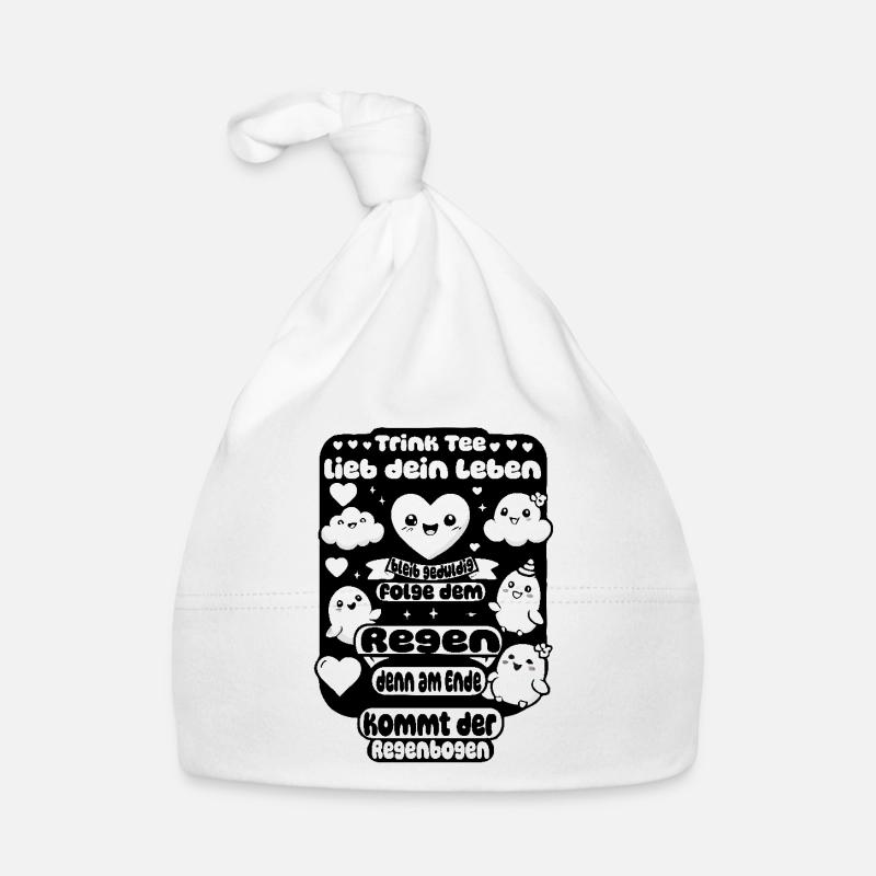 Trink Tee – Folge dem Regenbogen Baby Bio-Mütze