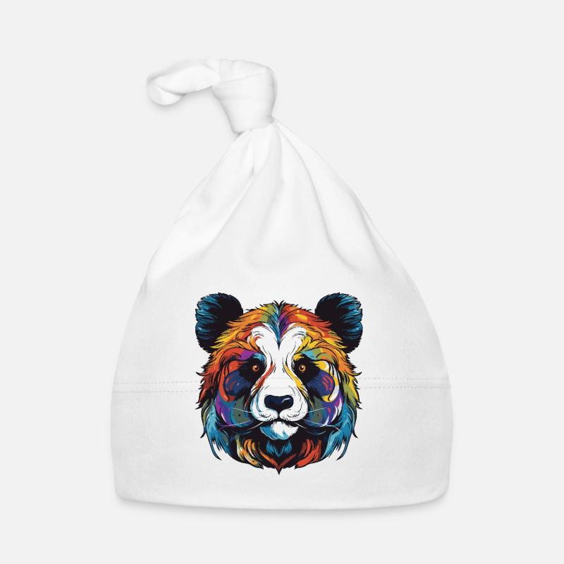 Panda Portrait Bonnet bio Bébé