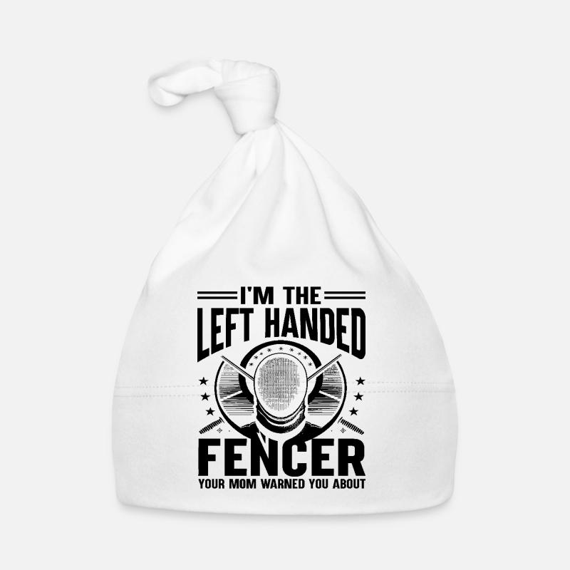 Ich bin der linkshändige Fechter, den deine Mutter gewarnt hat Baby Bio-Mütze