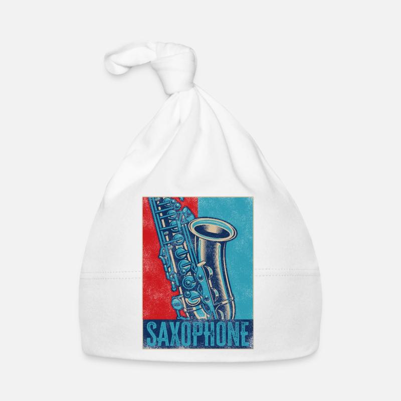 Saxophone Retro Vintage Saxophone Baby Bio-Mütze