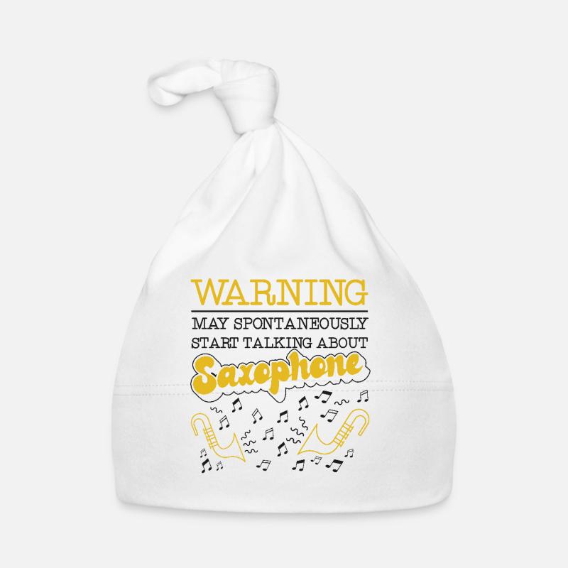 Saxophone Warning May Baby Bio-Mütze