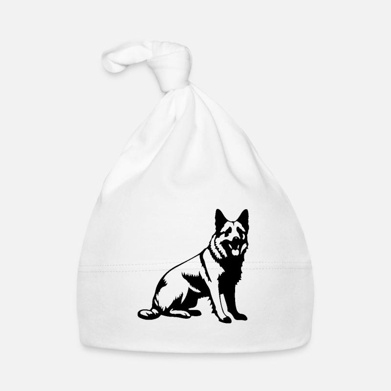 German Shepherd Hund Baby Bio-Mütze