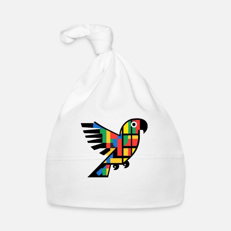 Abstract Cubism Parrot Organic Baby Cap