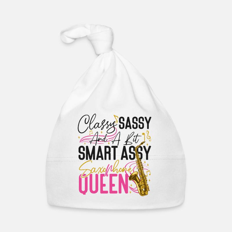 Saxophone Classy Sassy And A Bit Organic Baby Cap