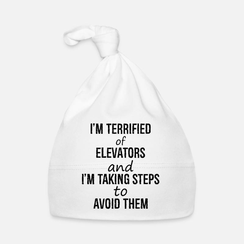 I'm terrified of elevators and I'm talking steps Baby Bio-Mütze