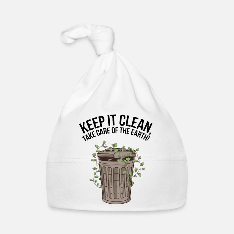 GARBAGE CANS Organic Baby Cap