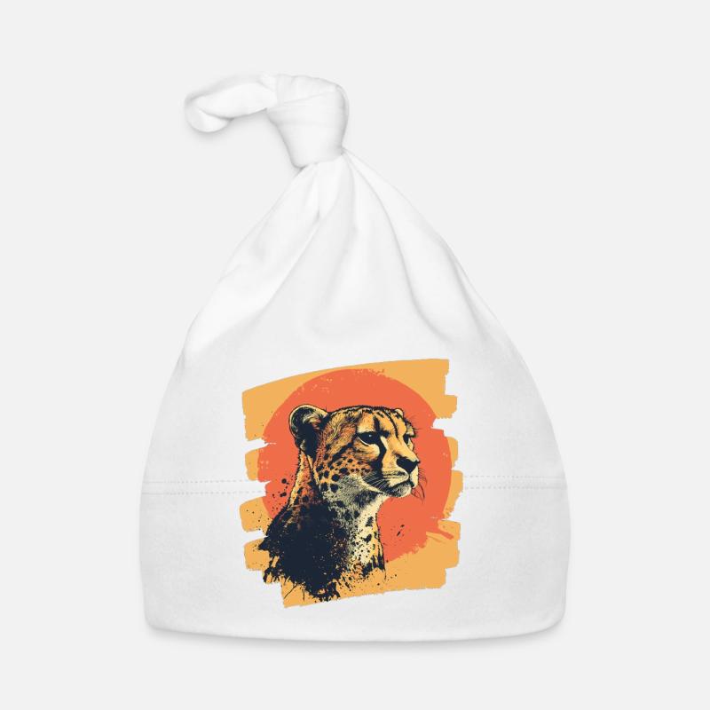 Cheetah Organic Baby Cap